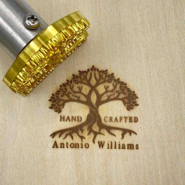 Branding wood stamp